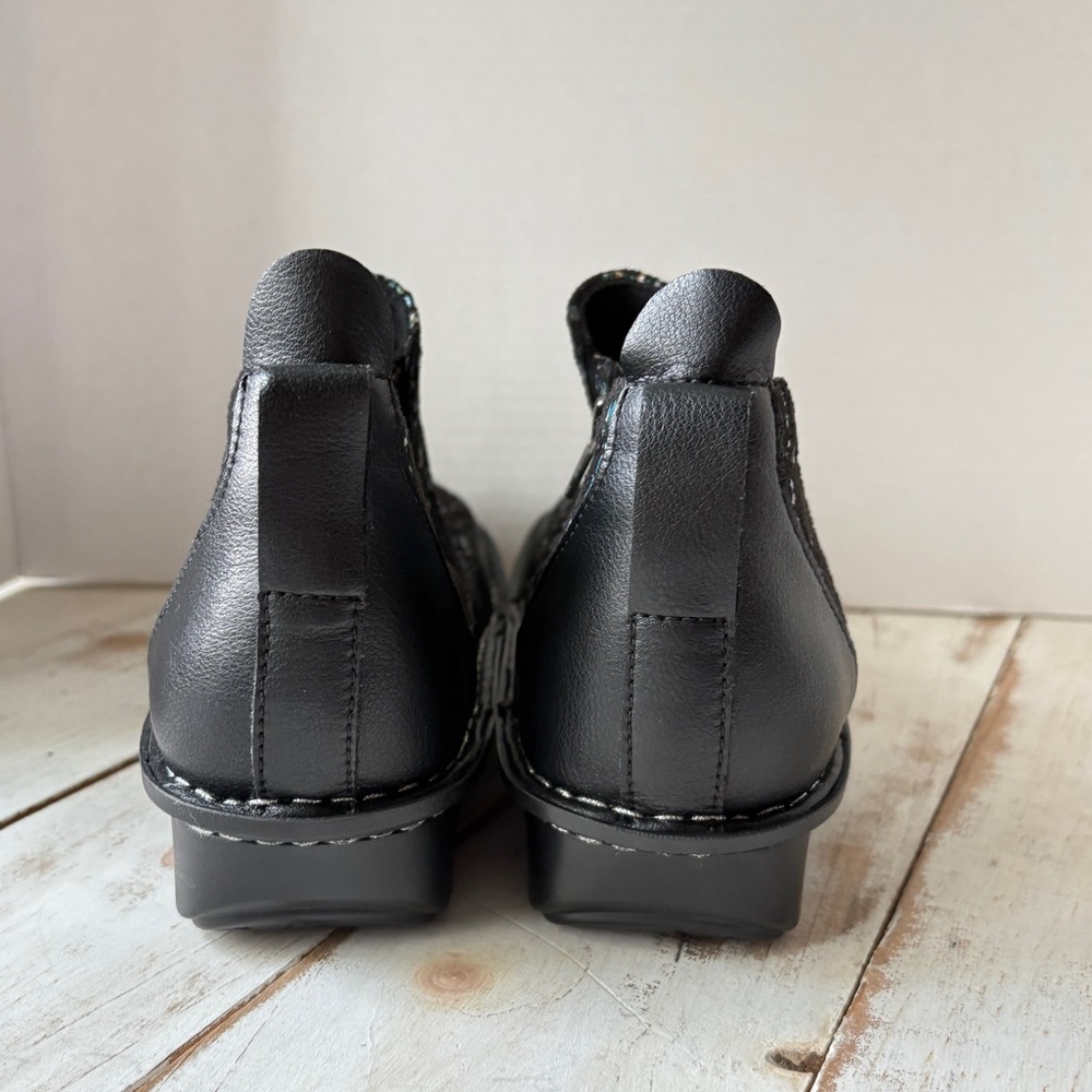 Alegria tweed Nell slip-on ankle boot leather comfort shoe PG Lite sz 41 EUC - Picture 9 of 13